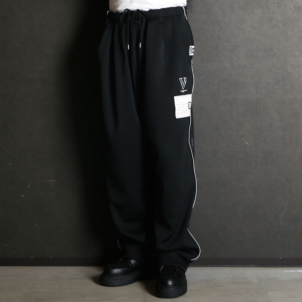 Amateur Sewn Like Track Pants - BLACK / アマチュア ソーン ライク トラックパンツ / A16PT582