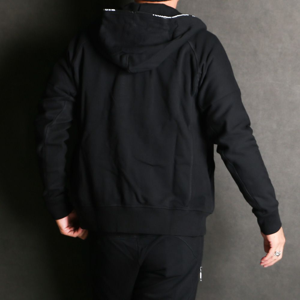 WILLY CHAVARRIA｜FULL ZIP QUILTED LINED BUFFALO HOODIE