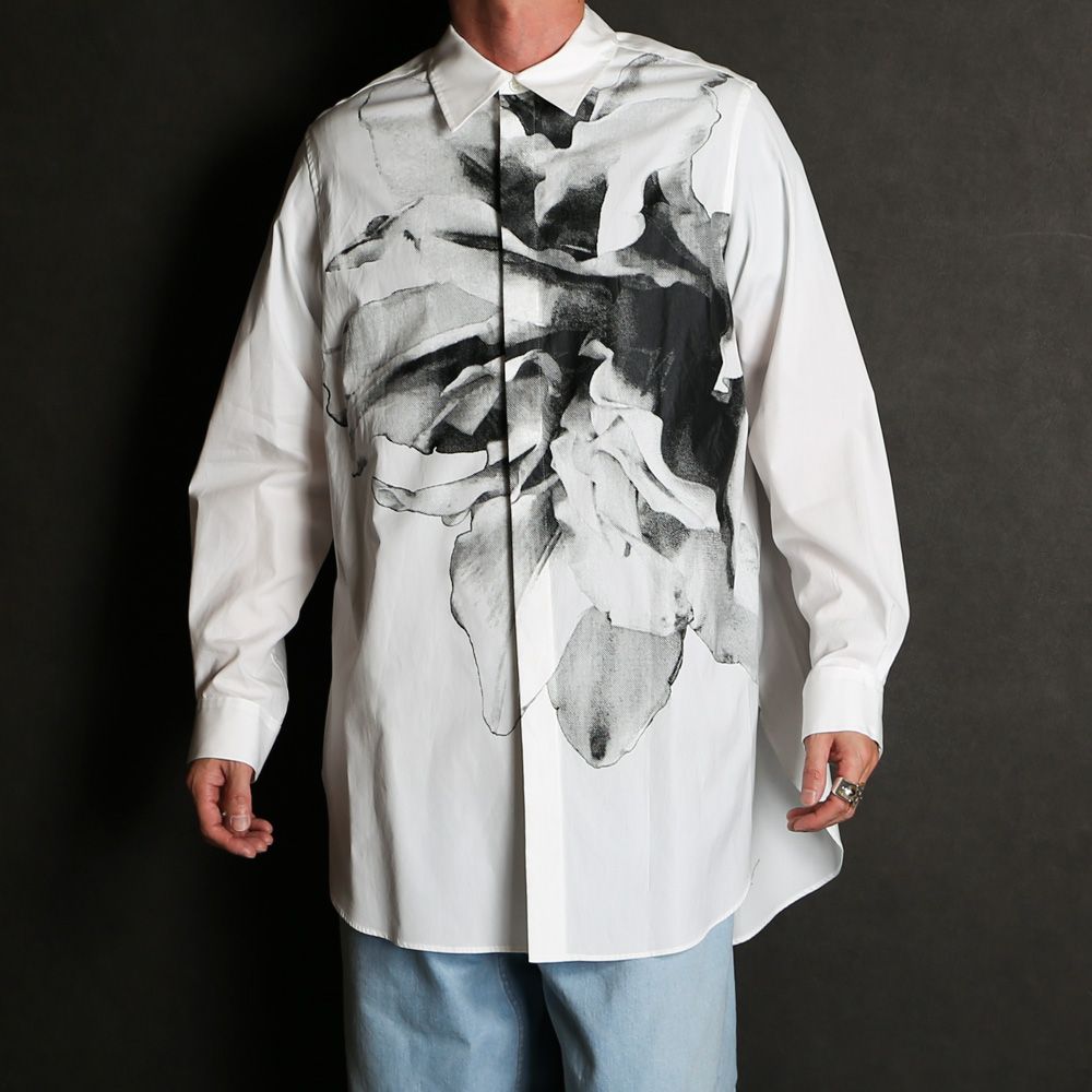 シルバーピーチ taakk 22ss 百合 シャツ long Flower shirts | ochge.org