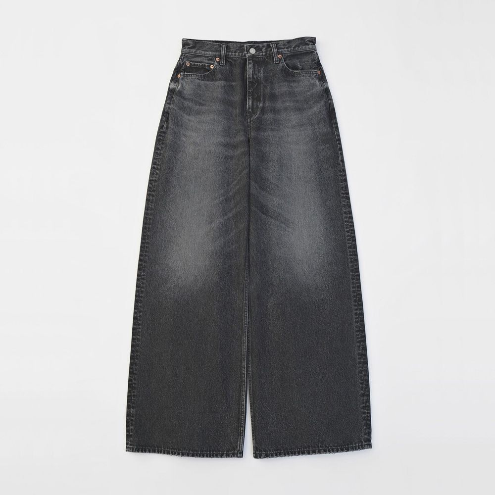 ×HAGUN / WIDE PIPE DENIM PANTS - BLACK / バギーシルエット デニムパンツ / VTM-25-P-103