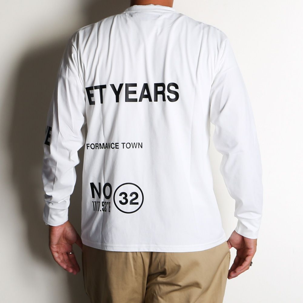 SEPARATE GRAPHIC L/S TEE - WHITE / グラフィックTシャツ / 14538
