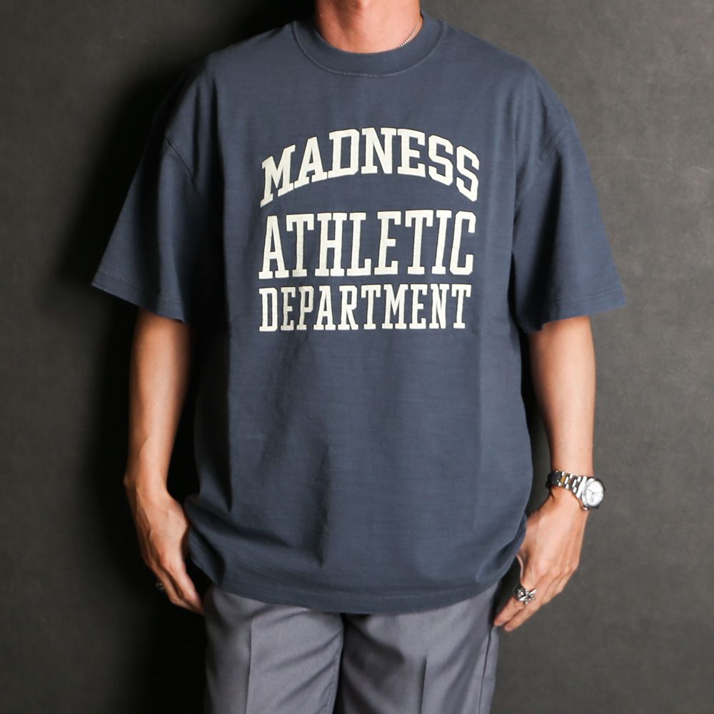 MADNESS VINTAGE COLLEGE T-SHIRT - Blue / 25SS-T-JTE01-D001