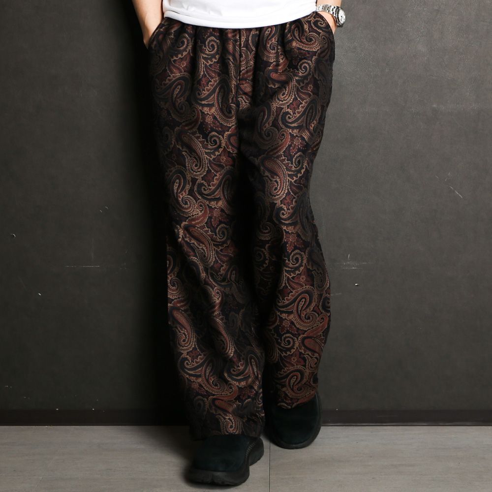 superNova. - Relax easy pant - Paisley jacquard / イージーパンツ