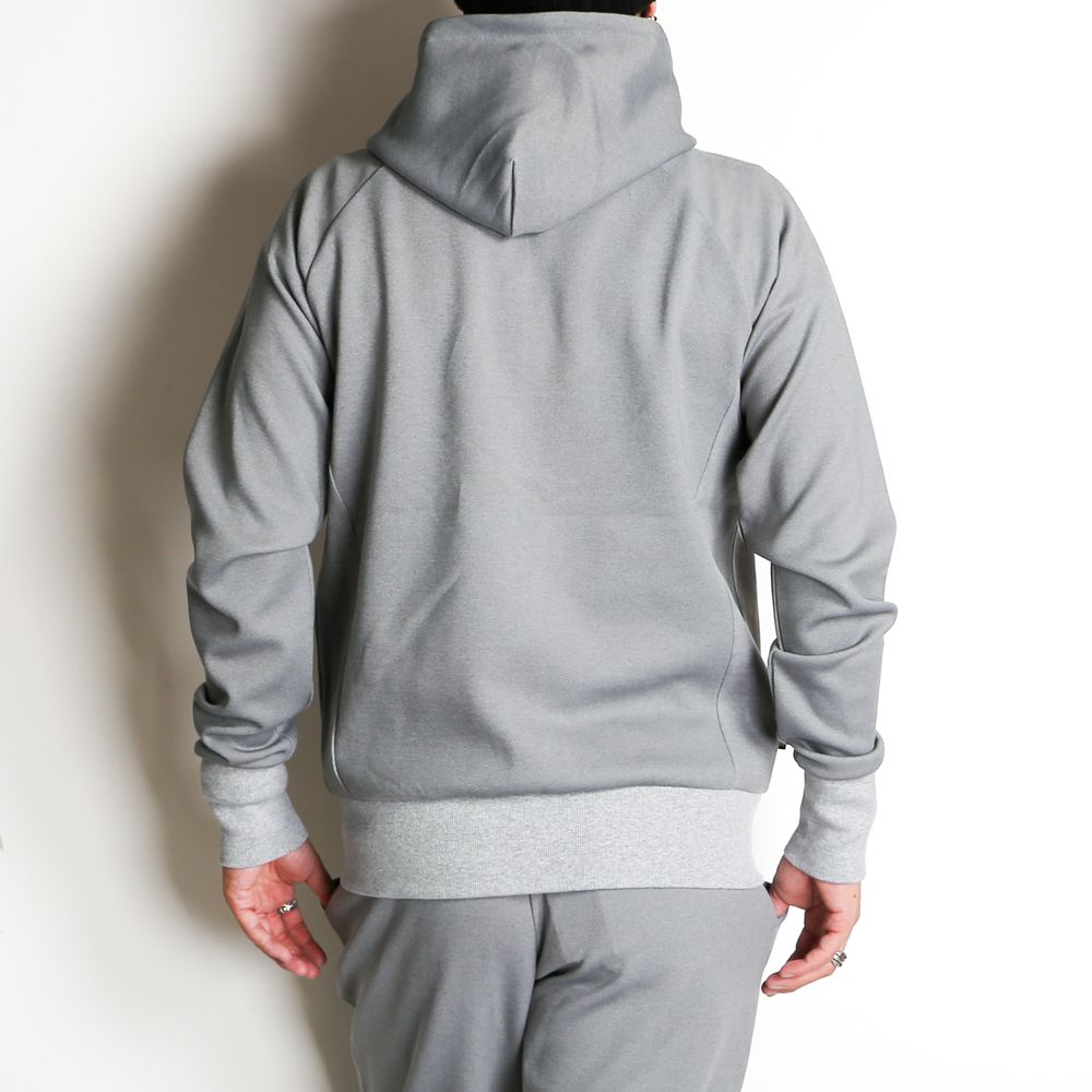 【ラスト1点-サイズS】 DOUBLE KNIT EMBOSS LOGO ZIP HOODIE / ジップアップ フーディー / 12561