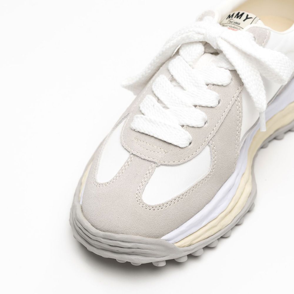 "LARRY"(ラリー) original sole Mix Material Low-top Sneaker - WHITE / A14FW703
