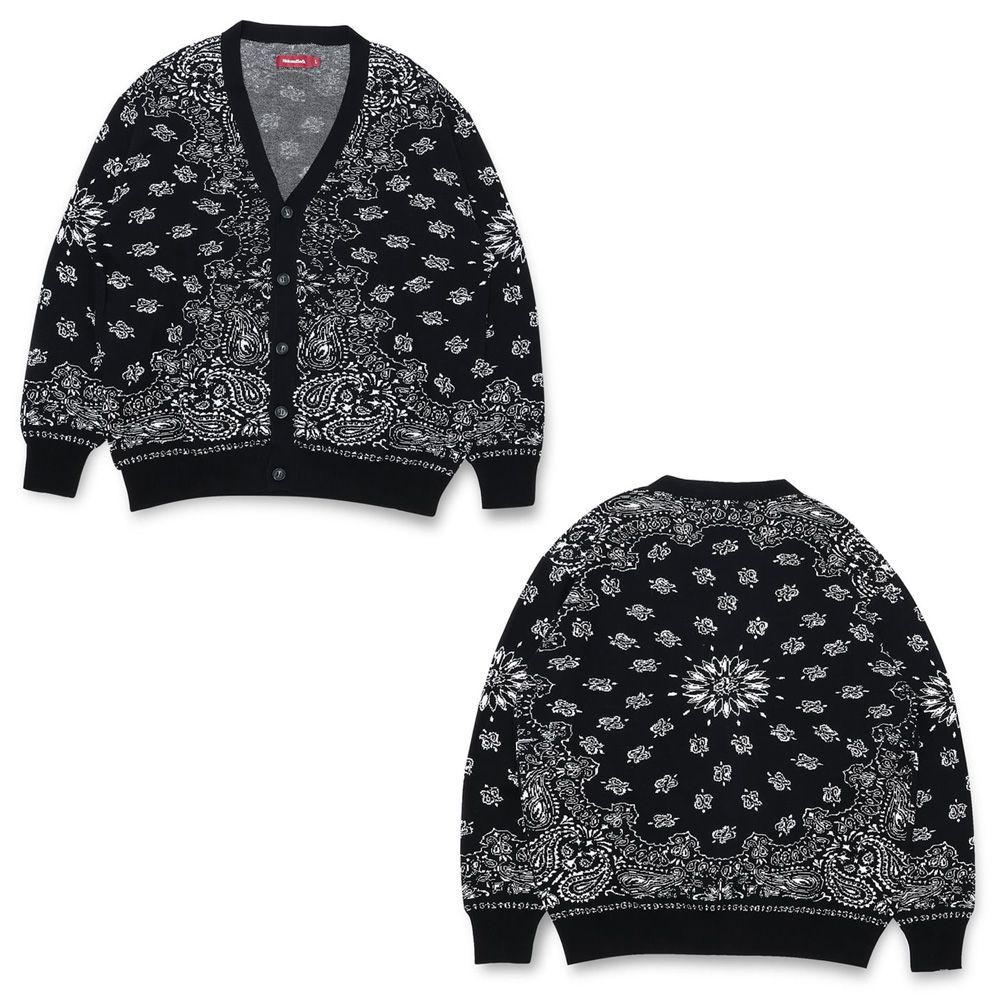 Bandana Cardigan - BLK / バンダナ カーディガン / HC-030426