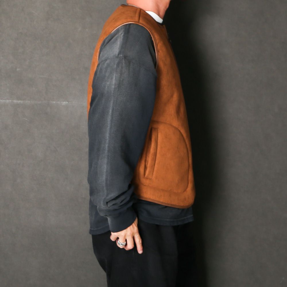 Vegan Mouton Vest - Brown  / GD0487