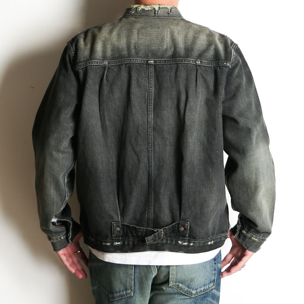MVC type-I tracker jacket (used washed) - Black / デニムジャケット / MVC-JK04