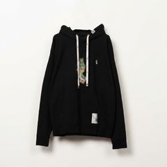 Leon Printed Hoodie - Black / レオン プリント フーディー / J17HD781