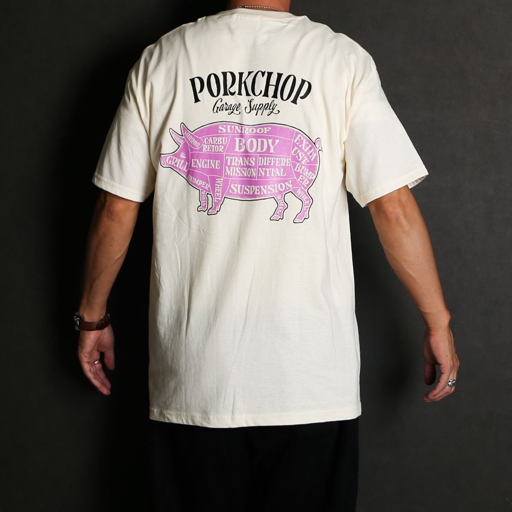 PCP BACK TEE - CREAM / ショートスリーブTシャツ