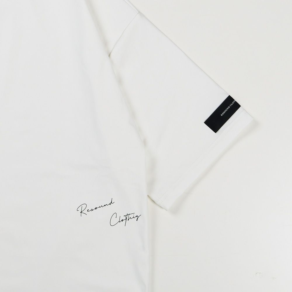 SIDE RC OVER TEE - WHITE / オーバーサイズ ナイロンTシャツ / RC39-T-004