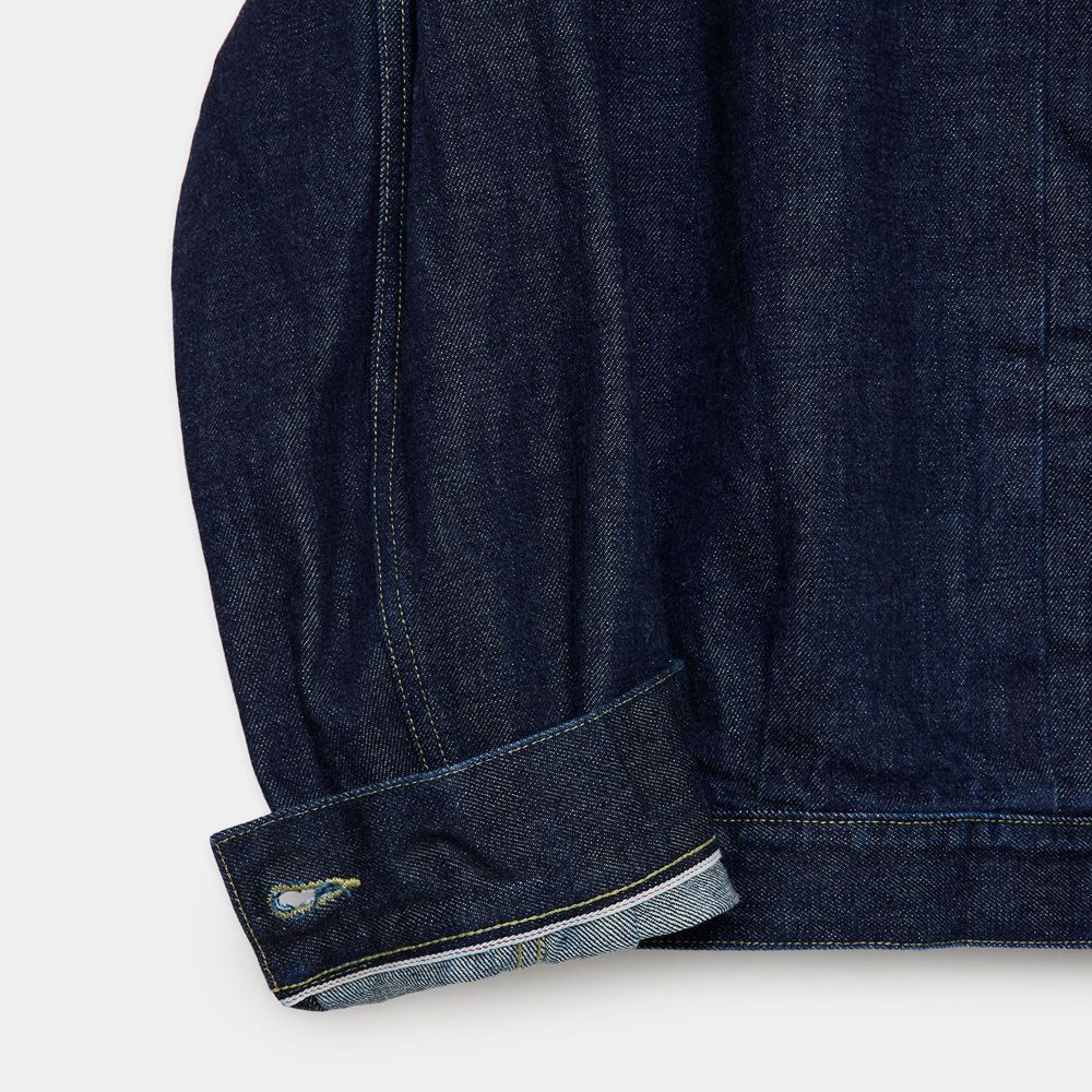 TYPE-1 DENIM JACKET - INDIGO O.W / オーガニックコットン 13.5oz セルビッチデニム - TYPE-1 デニムジャケット / M26C07BL01C (7月下旬入荷予定)