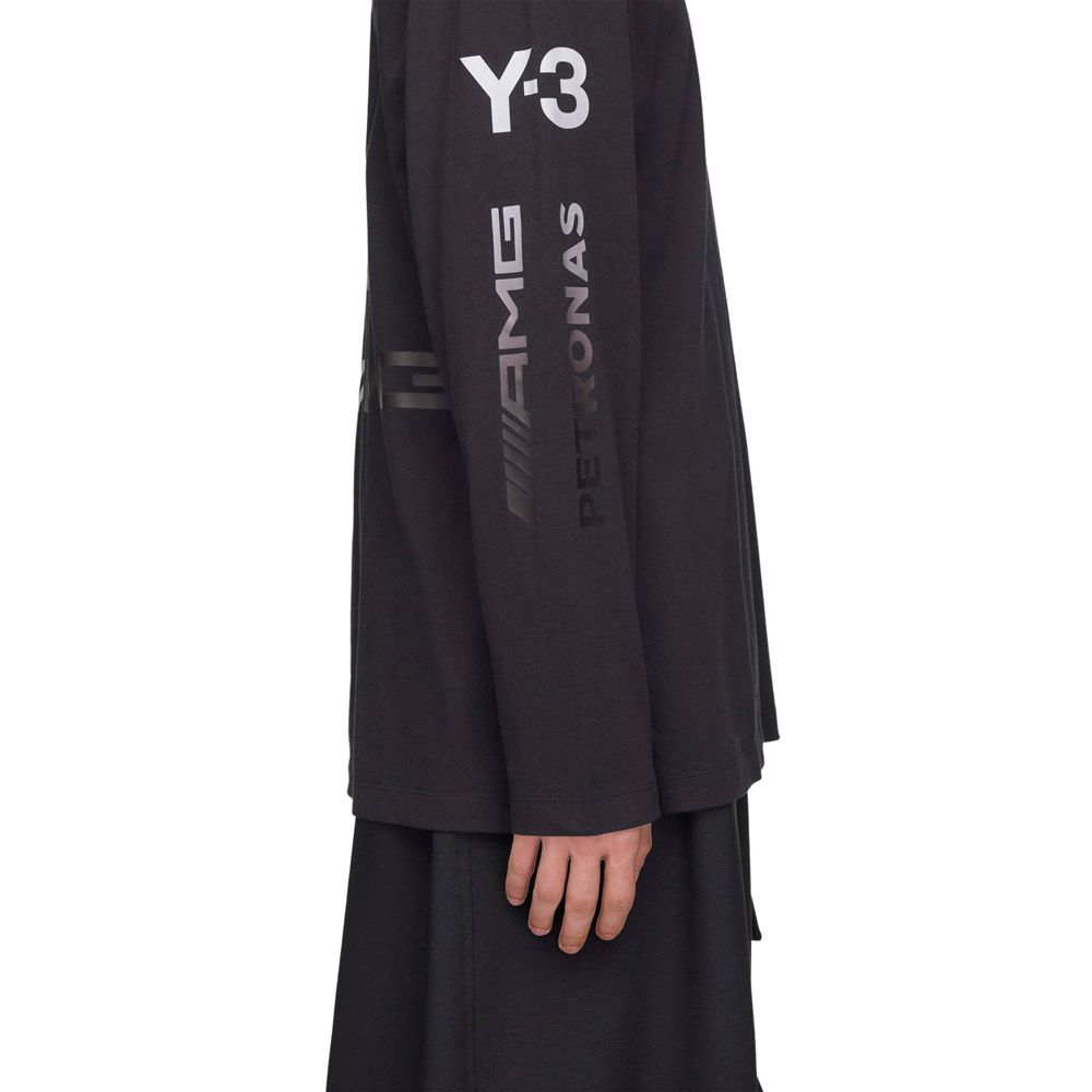 Y-3 MERCEDES-AMG PETRONAS FORMULA 1 TEAM CHAOS LOGO LONG SLEEVE TEE / Tシャツ / KR2372