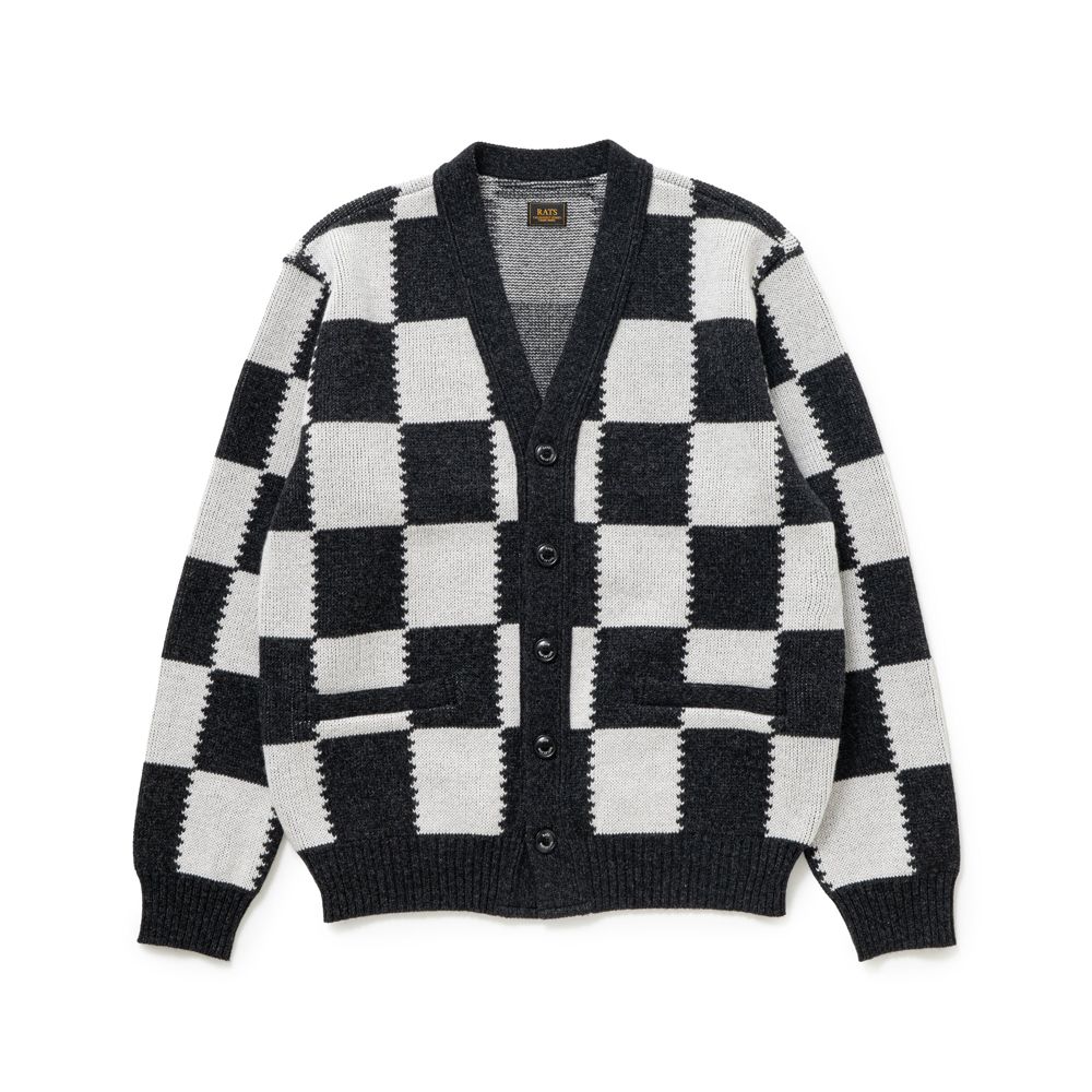 CHECKER CARDIGAN / チェッカー カーディガン / 25'RN-1108