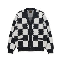 【ラスト1点-サイズXL】CHECKER CARDIGAN / チェッカー カーディガン / 25'RN-1108