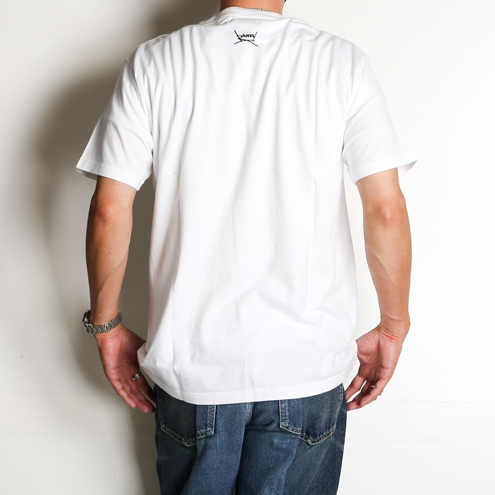 × baanai / "EXPERIMENTALISM" White T-SH EXPERIMENTALISM T-SH / 2206-6002