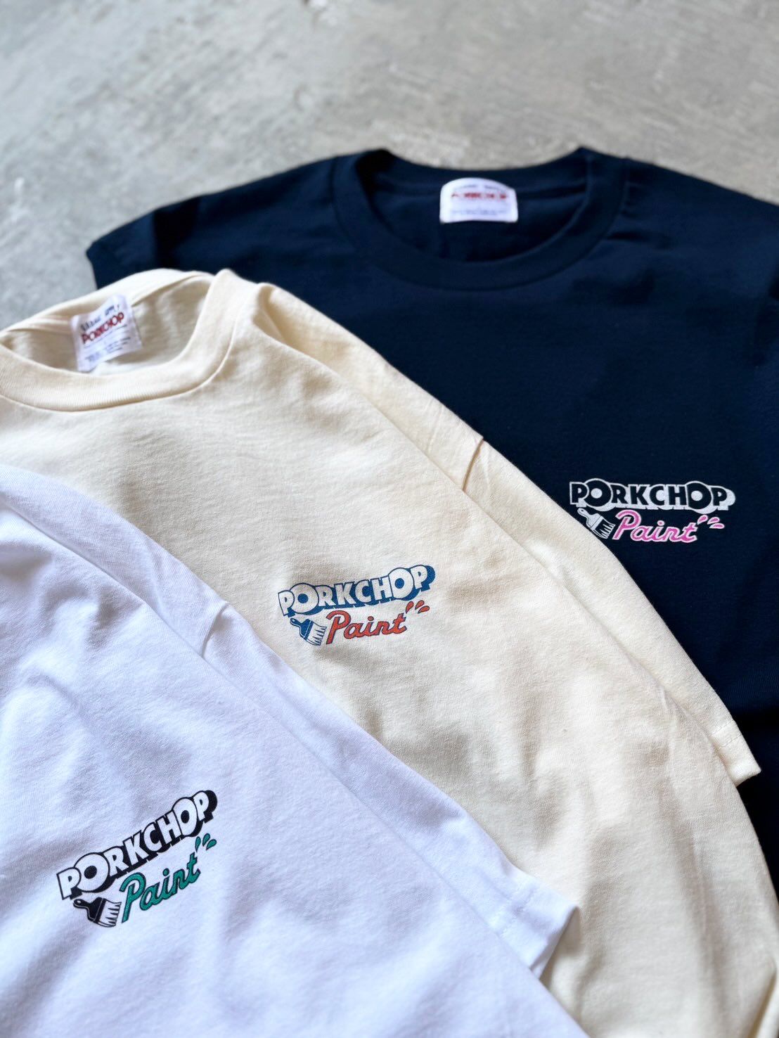 PCP PORK TEE - WHITE / ショートスリーブTシャツ
