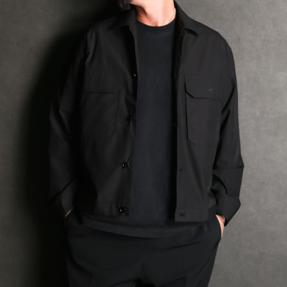 MARKAWARE - TAILORED SHIRT JACKET - DARK SAGE / オーガニック