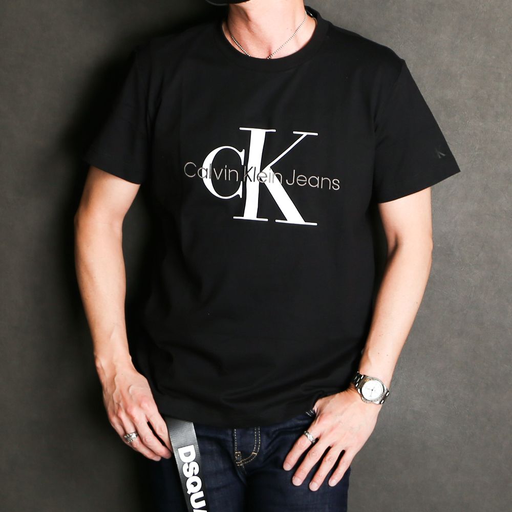 A- MONOGRAM EMBRO W/O BOX REG SS - BLACK / Tシャツ / J320770