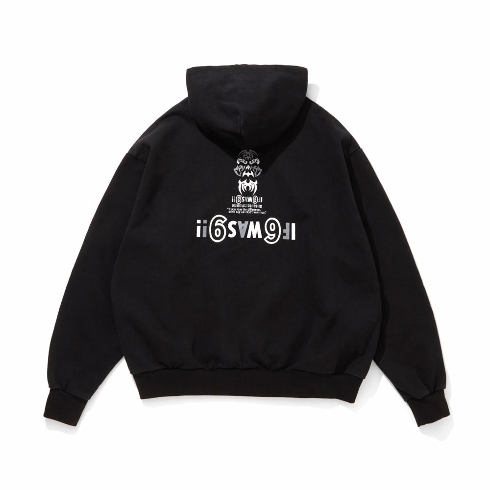 【ラスト1点-サイズM】 " HIDEANDSEEK × Toru Nishiura " / The H&S Hooded Sweat Shirt - BLK / プルオーバーパーカー / H30th-010226