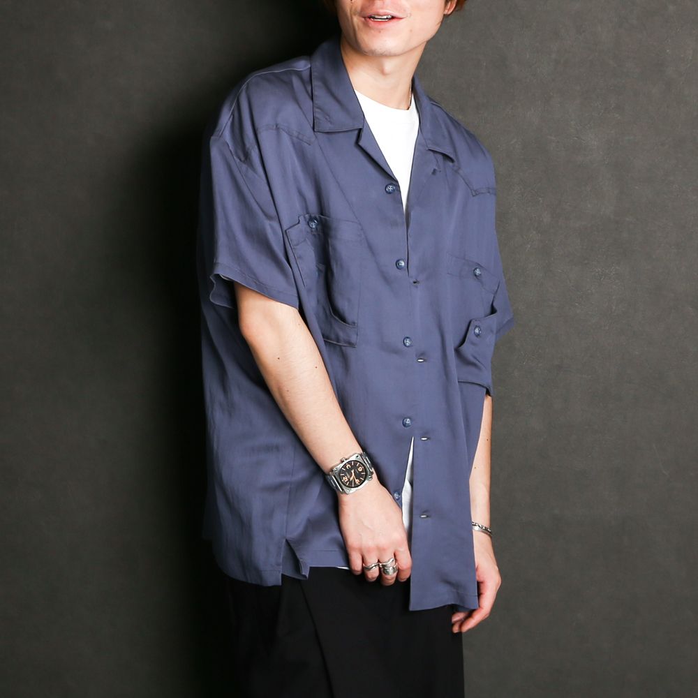 TE TWILL WIDE WESTERN H/S SH / ウエスタンヨーク ワイドシルエットシャツ / 379116