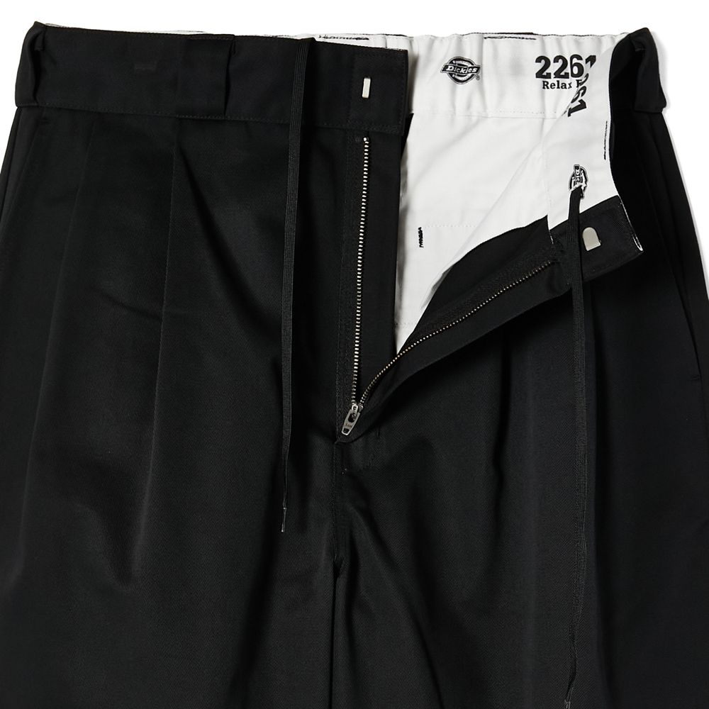 × DICKIES / 2TUCKS TROUSERS - BLACK / 2261-CP40-029