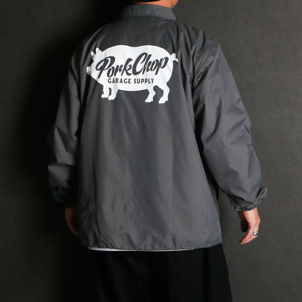 SCRIPT PORK COACH JKT - CEMENT / コーチジャケット