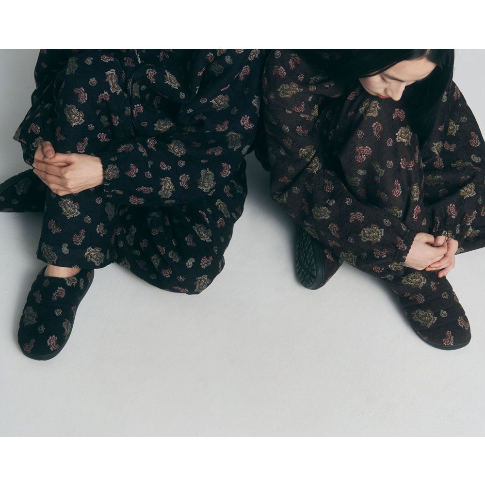 SUBU × superNova. - Velvet Jacquard - Black / サンダル - ベルベットジャガード / SNSB-007A