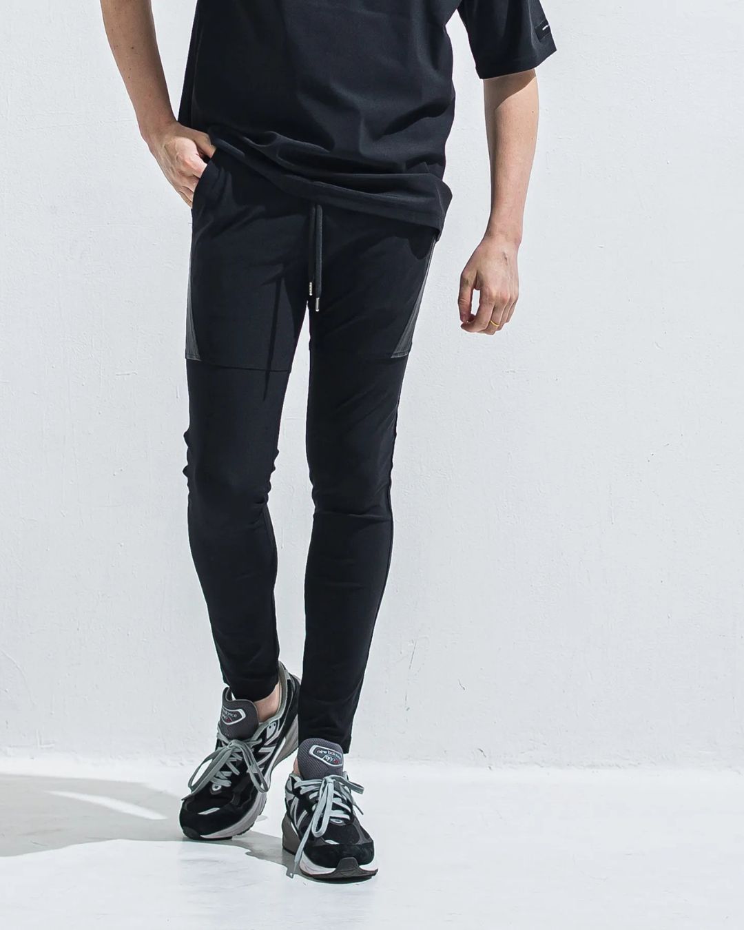 TYLER NYLON PANTS - BKBK / ラインパンツ / RC40-ST-026