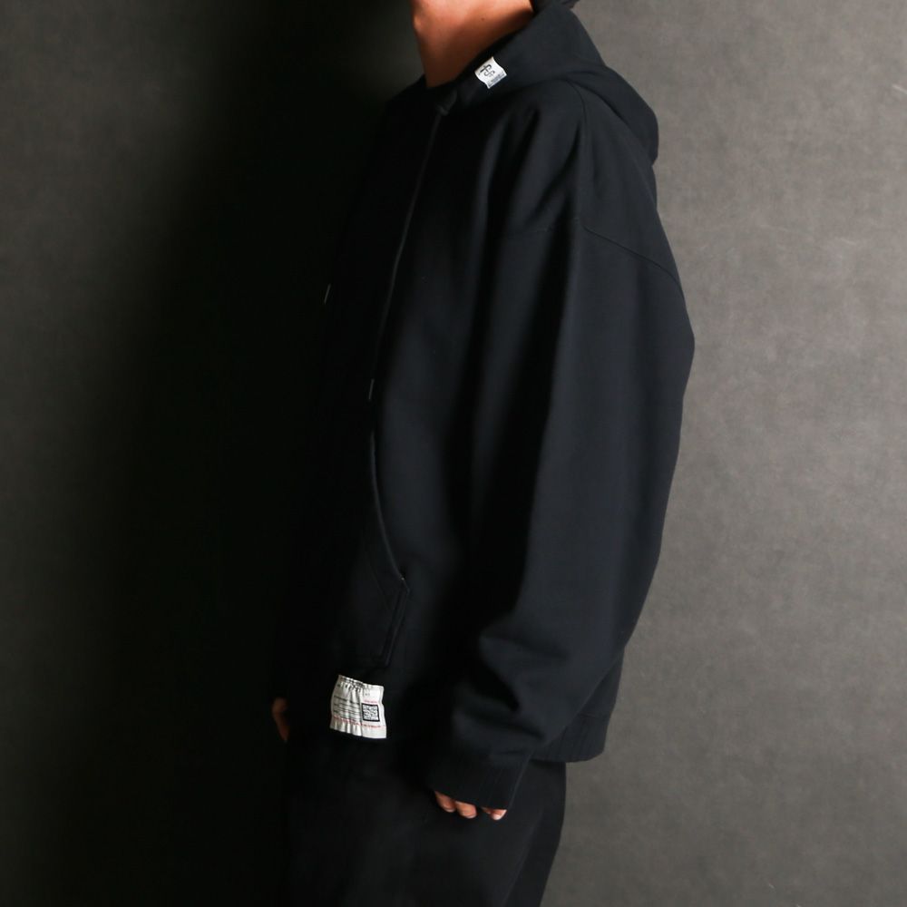 【ラスト1点-サイズ46】 MASSES × Maison MIHARA YASUHIRO / DON'T FOG UP PRINT HOODIE - BLACK / プルオーバー パーカー / C15HD043