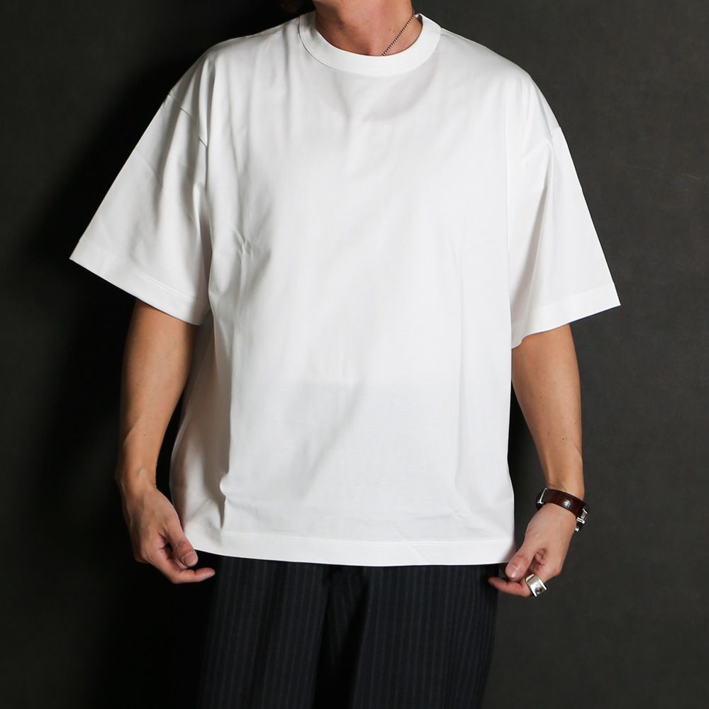 COMFORT FIT Tee - WHITE / オーガニックGIZA 80/3 天竺 サバイバルクロス® - コンフォートフィットTee / A26A19CS02B