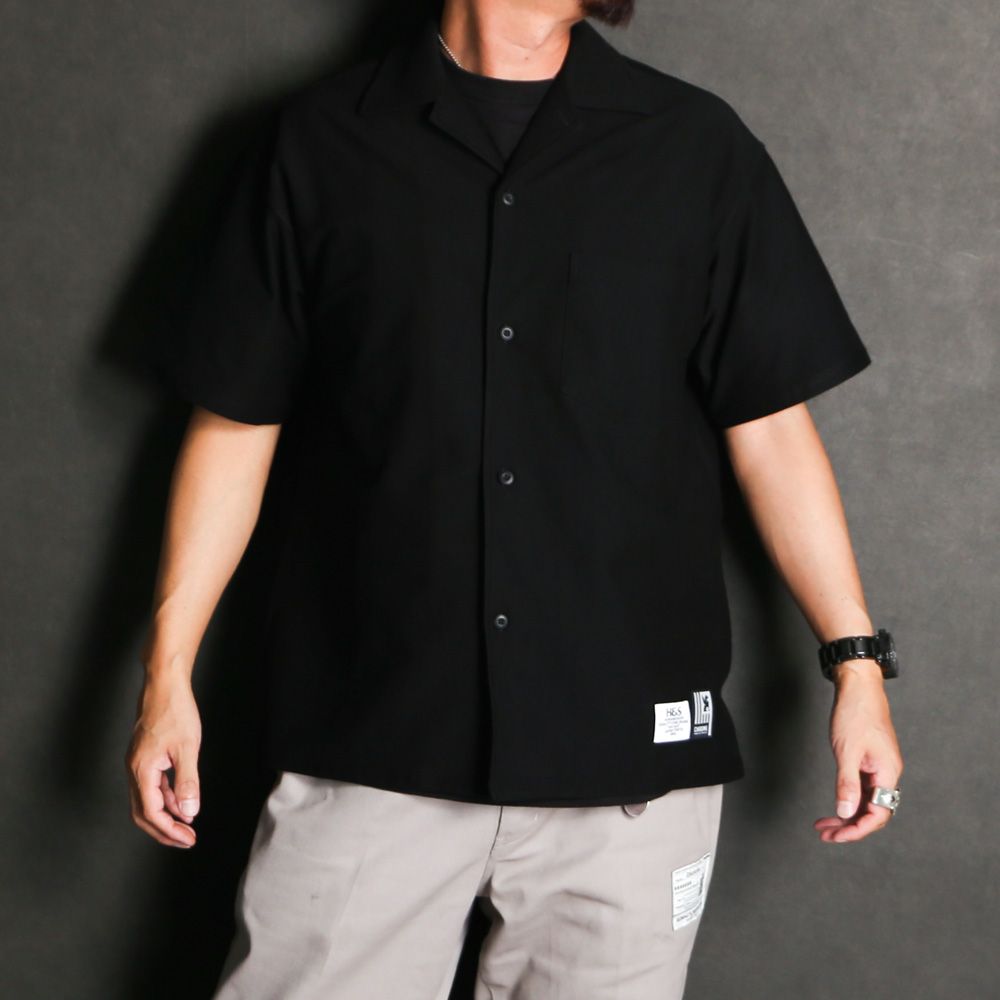 H&S×Chrome 8℃- S/S Shirt (26aw) - BLK / 半袖シャツ / HS-070126