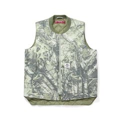 Camo Zip Work Vest - Beige Camo / ワークベスト / HJ-100225