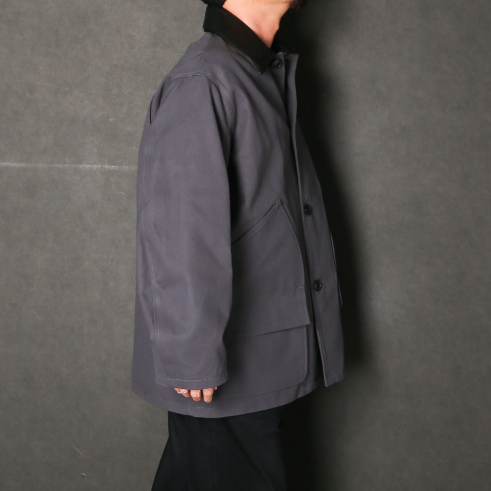 Chasseur Jacket - Black / オーガニックコットンダック - シャスールジャケット / A26C08BL01C