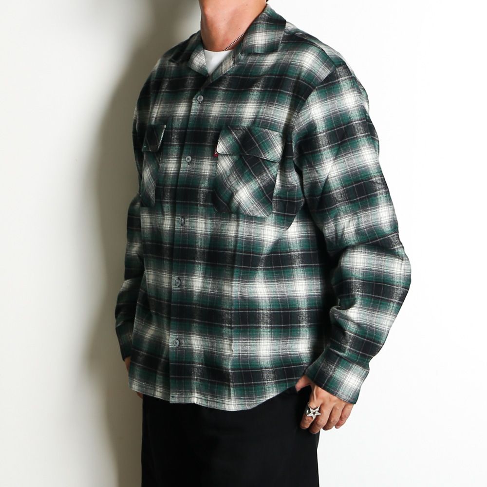 Check L/S Shirt (26aw) - Green / チェックシャツ / HS-080326