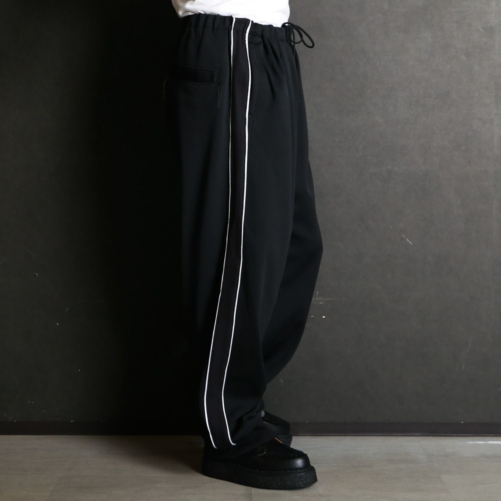 Amateur Sewn Like Track Pants - BLACK / アマチュア ソーン ライク トラックパンツ / A16PT582