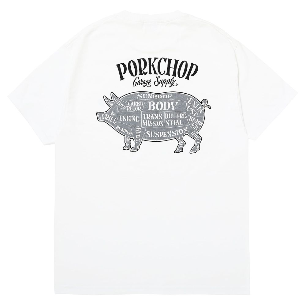 PORK BACK TEE - WHITE / ショートスリーブTシャツ