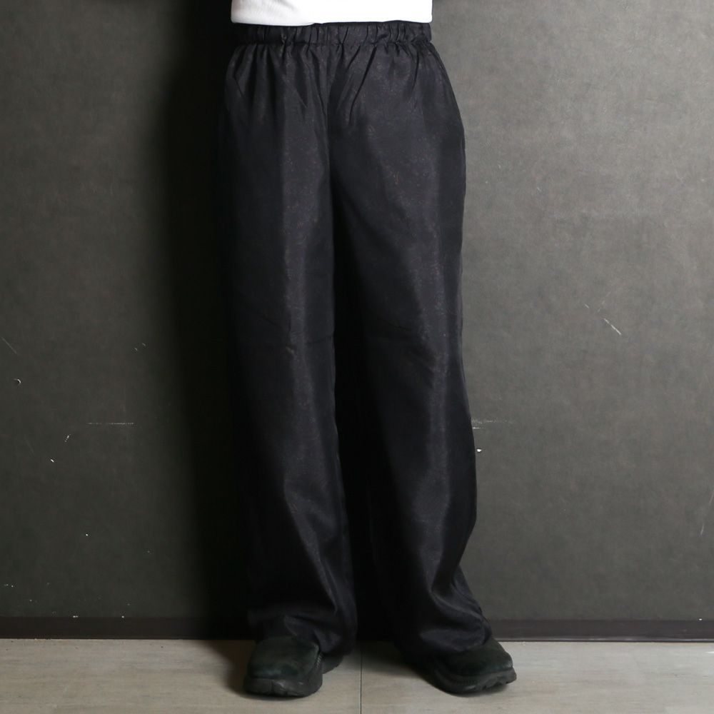 WIDE LEG EASY SILK PANTS - PAISLEY / 8匁シルク羽二重 - ワイドレッグ イージーシルクパンツ / M26A21PT01C