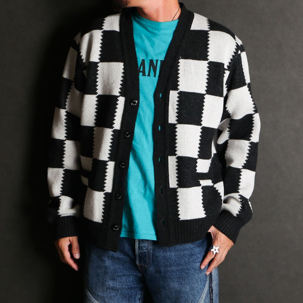 CHECKER CARDIGAN / チェッカー カーディガン / 25'RN-1108