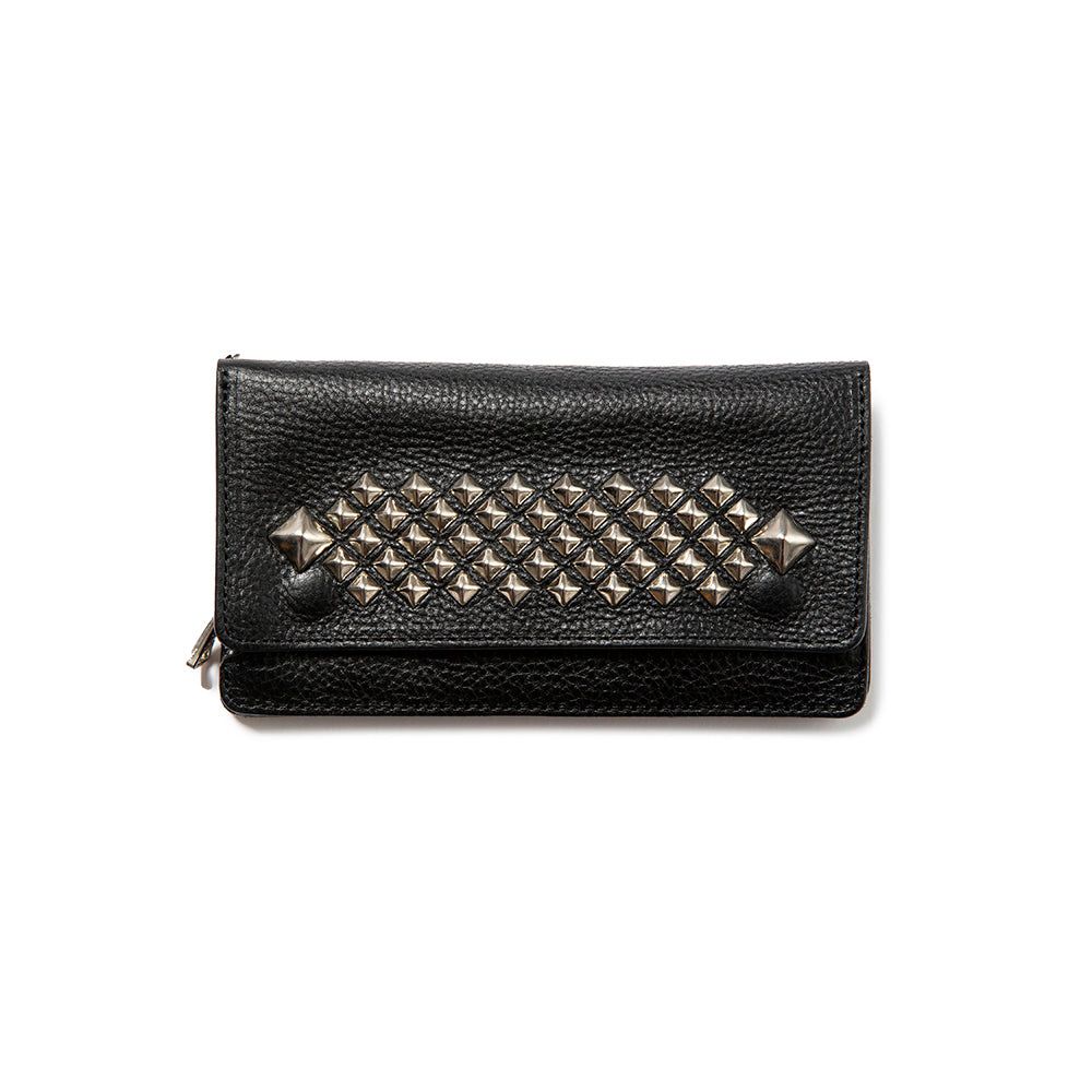 CALEE - STUDS LEATHER LONG WALLET / スタッズ ロングウォレット/ CL-24SS014LE | chemical  conbination