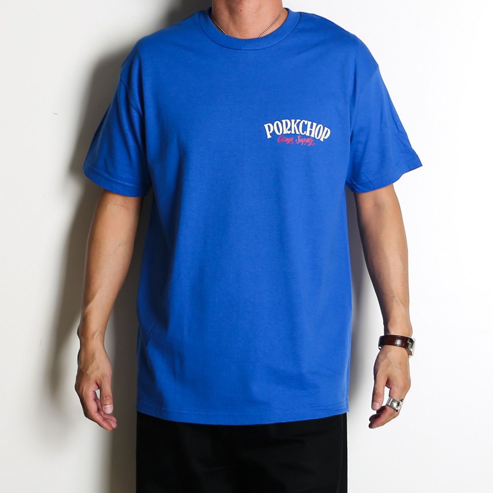 PCP BACK TEE - BLUE / ショートスリーブTシャツ
