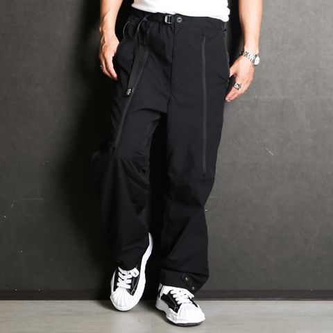 【ラスト1点-サイズ2】 × WILDTHINGS / THE SWCS ADJUSTABLE ZIPPERED TRACK PANTS - BLACK / CORDURA®Fabric / 2402021