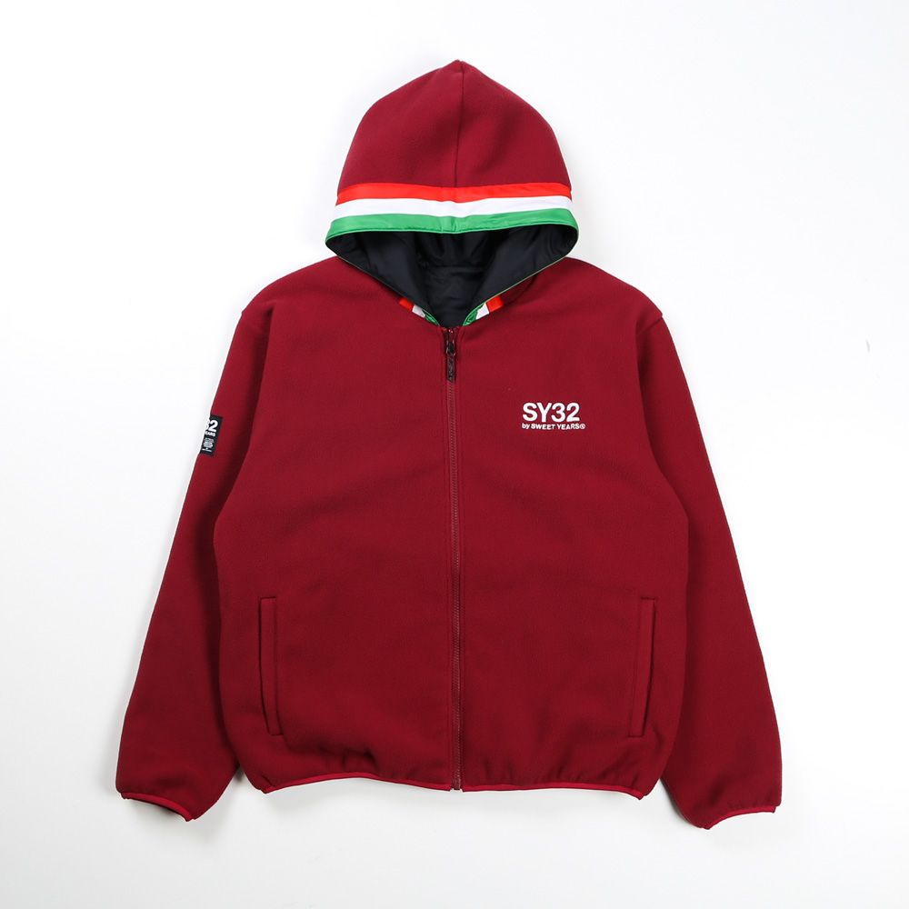 SY32 by SWEET YEARS - REVERSIBLE FLEECE ZIP HOODIE / リバーシブル