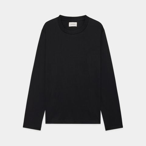 REGULAR FIT Tee L/S - BLACK / オーガニックGIZA 80/3 天竺 サバイバルクロス® - レギュラーフィットTee L/S / A26A19CS03C