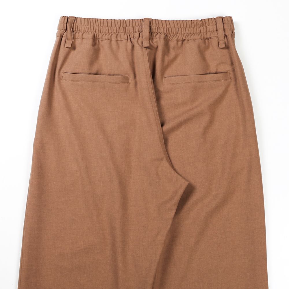 WORSTED WOOL-LIKE TWILL PT / 2タックワイドイージーパンツ / 478214
