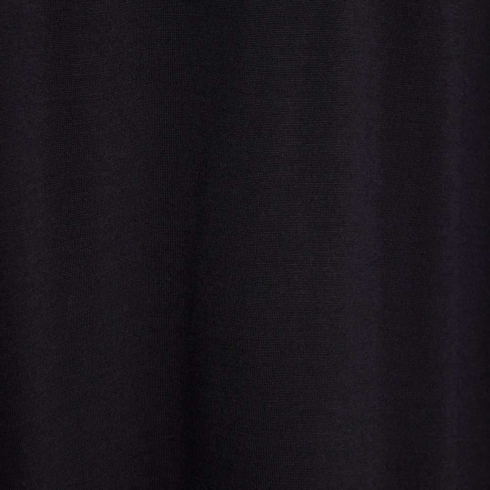 Long Sleeve Polo - Black / スーパー160sウール 防縮天竺 - ロングスリーブポロ / A26C12CS03C