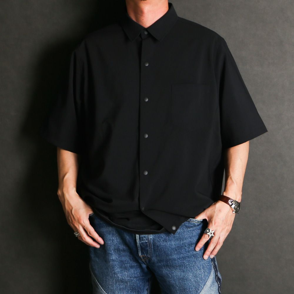 DROW CORD SHIRT - BLACK / ドローコード シャツ / VTM-26-S-003