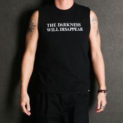 Typography Short N/S Tee T/C - BLACK / ノースリーブ Tシャツ / G16TS094