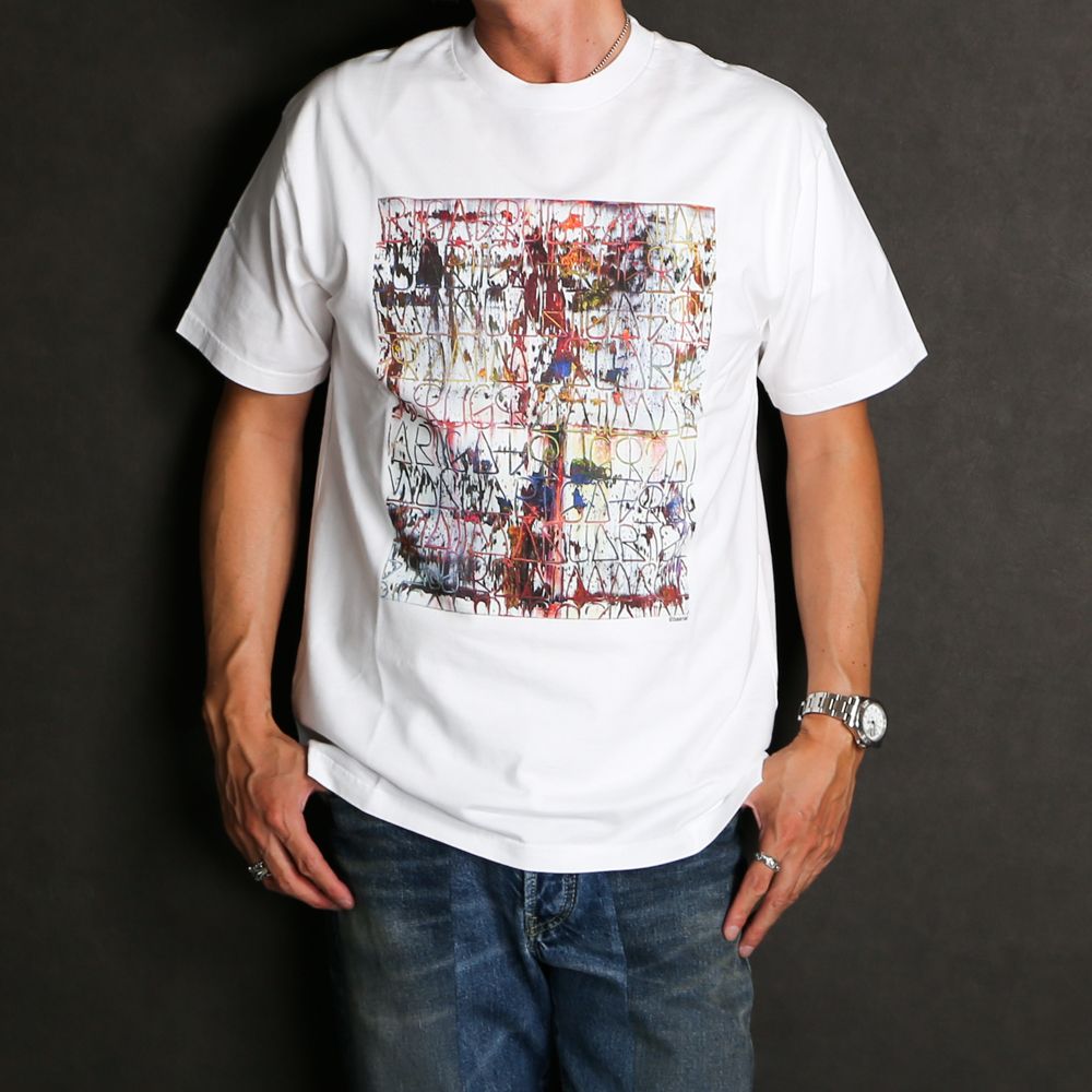 × baanai / "EXPERIMENTALISM" White T-SH EXPERIMENTALISM T-SH / 2206-6002