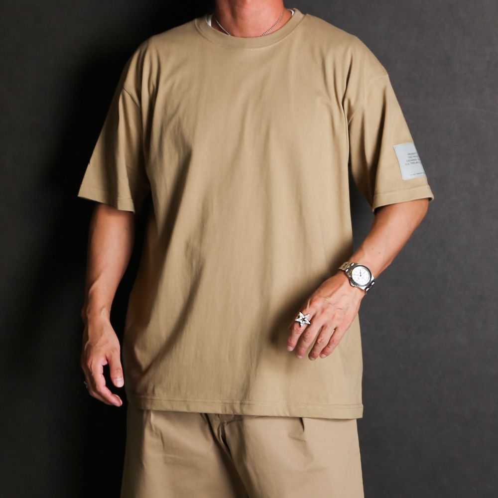 × INVINCIBLE®︎ / CREW NECK  T-SHIRT - BEIGE / 9245-CS84